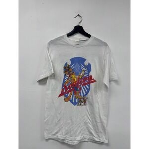 Vintage Dokken Shirt Mens Small White World Tour 1988 Concert Rock 80s